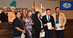 Picture with the P-L town Council