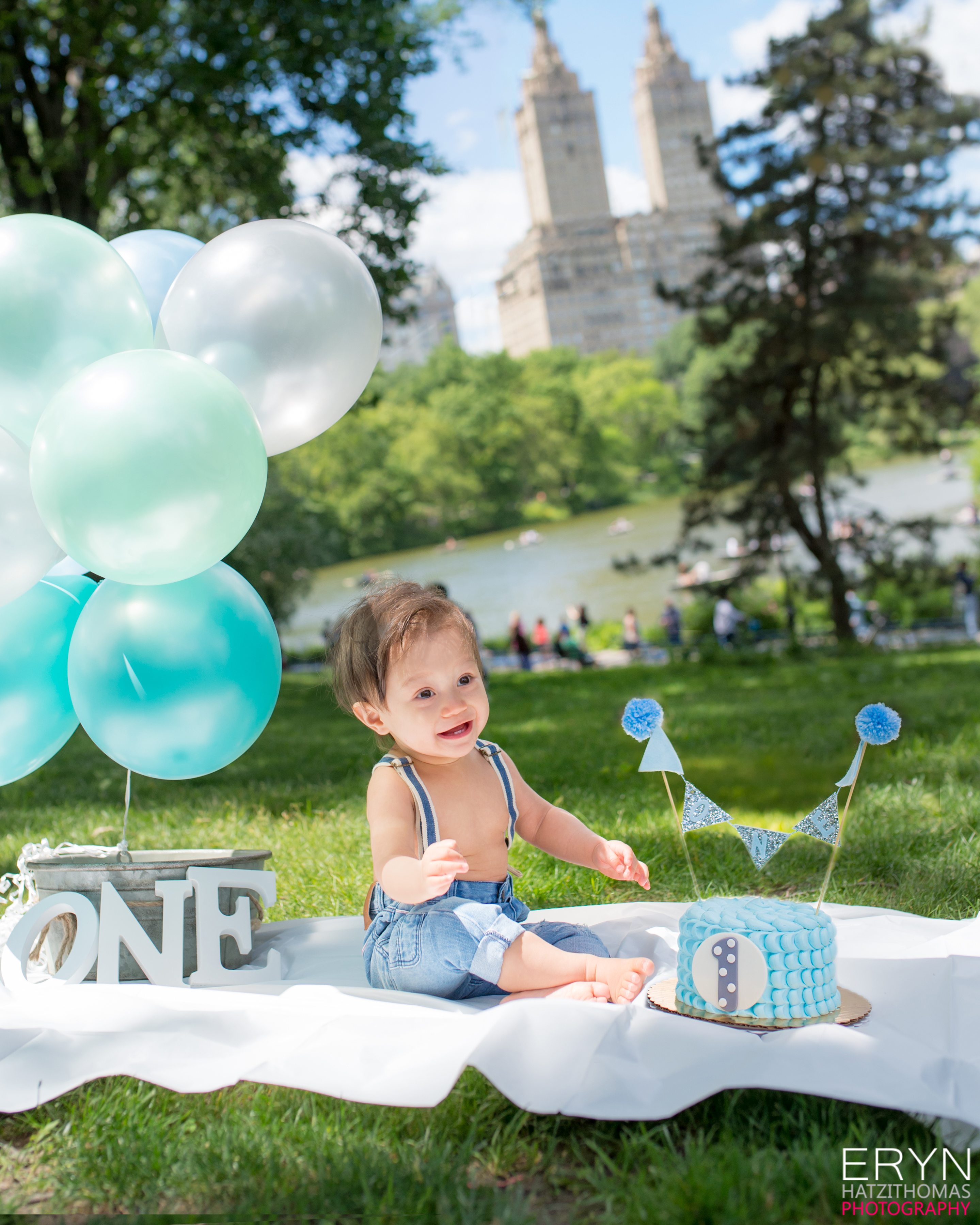 Central Park Cake Smash Boy
