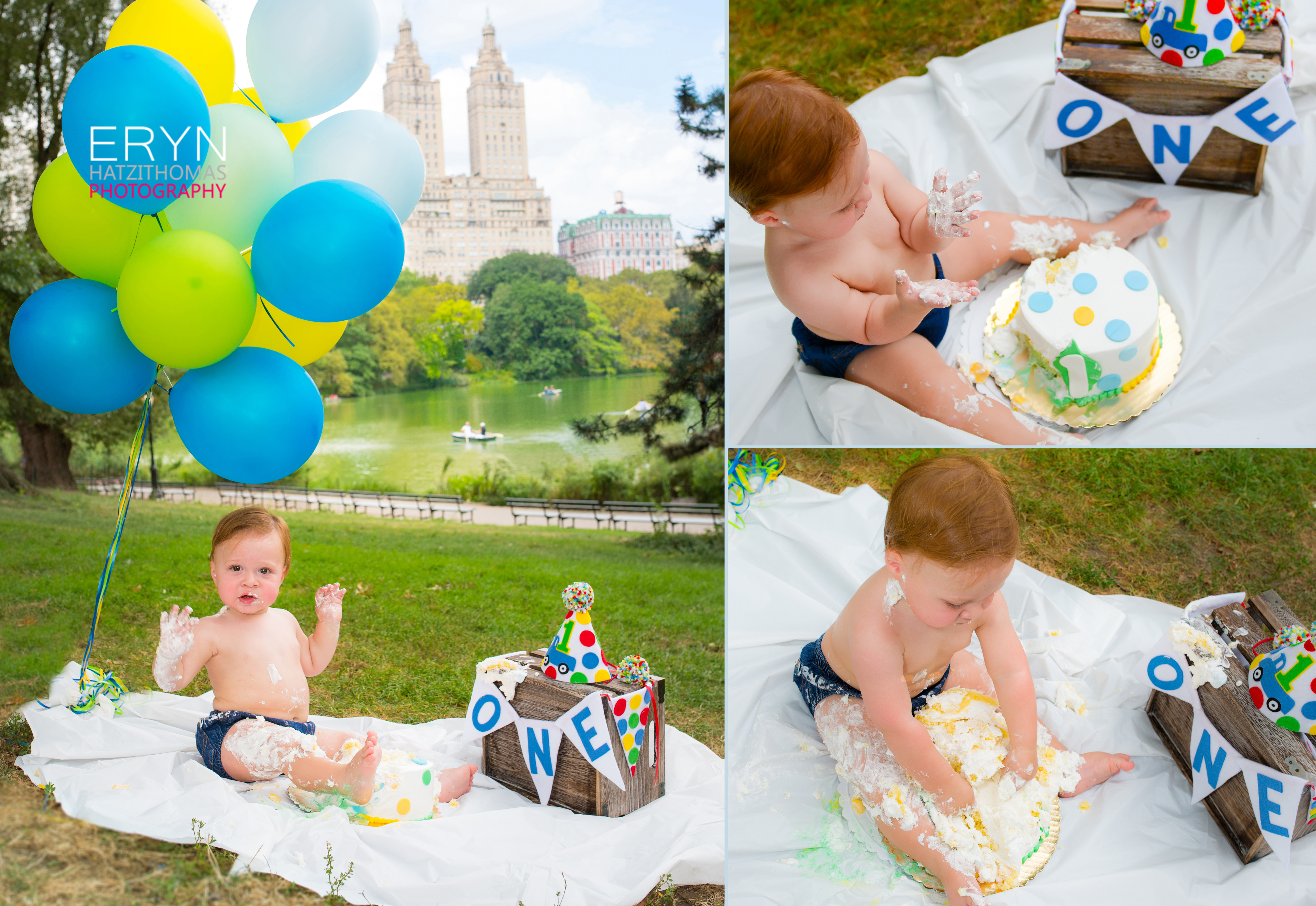 Central Park Cake Smash Boy