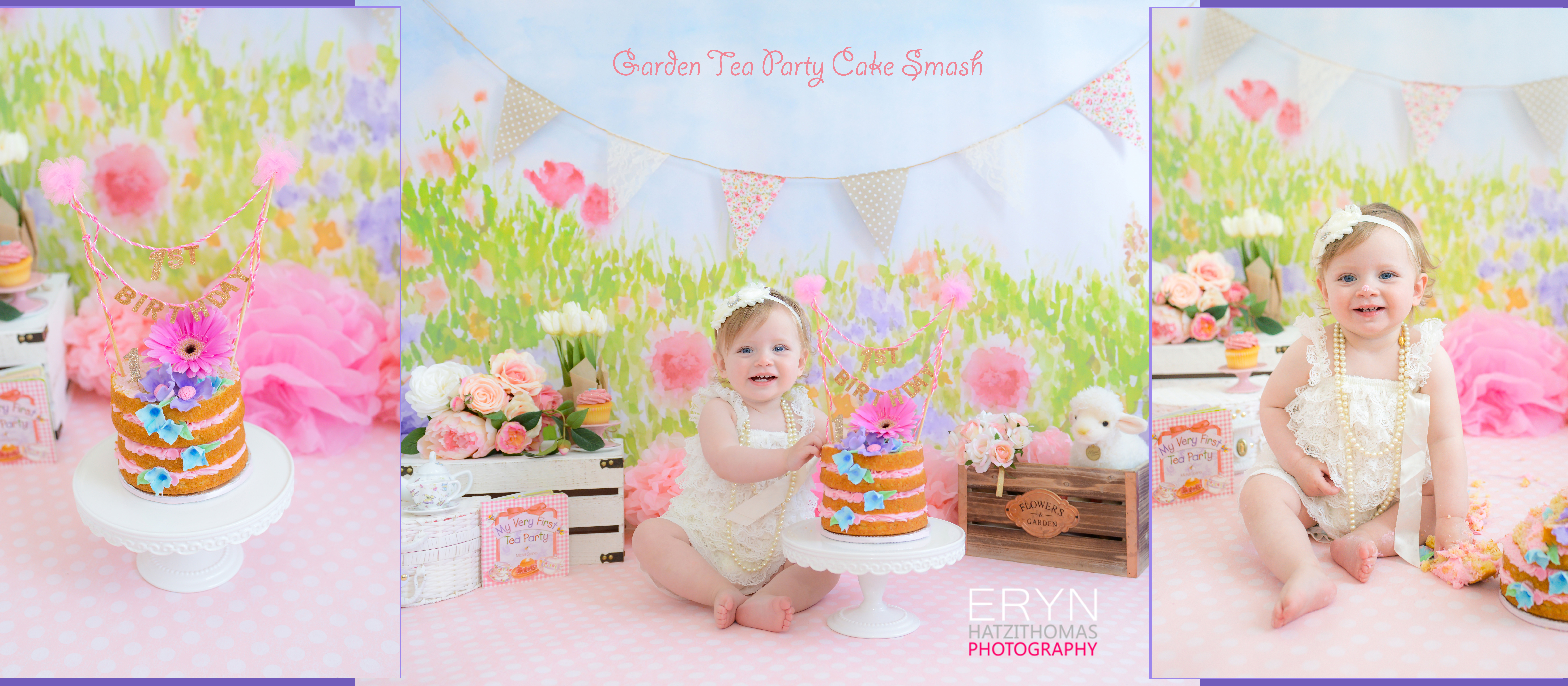 Garden Tea Party Cake Smash