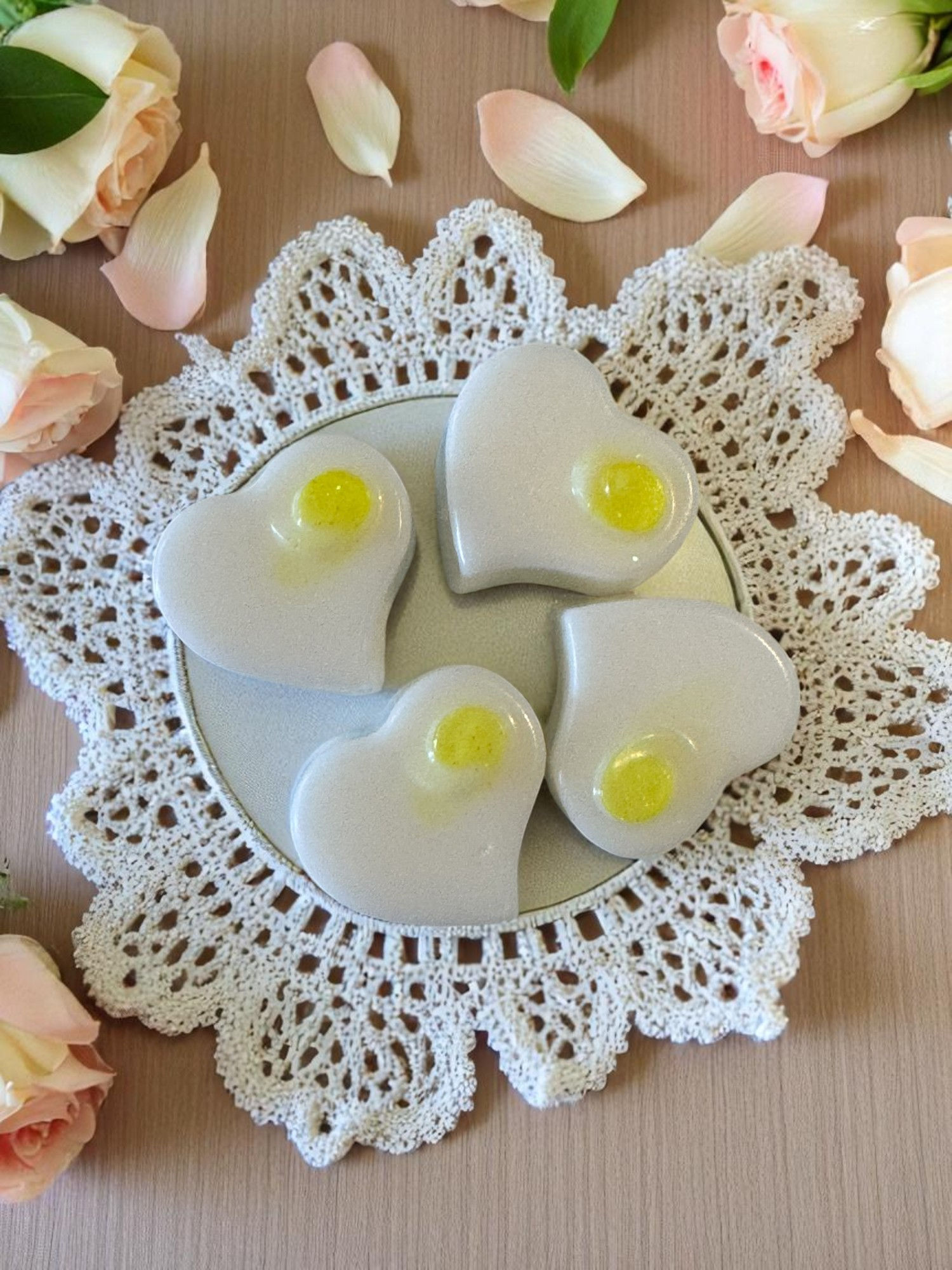 BLOOM ESSENCE ~ Mini Heart Soaps – Customizable & Made to Order