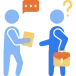 Invita en el pre-onboarding al nuevo empleado a la oficina (figuras humanas conversando)
