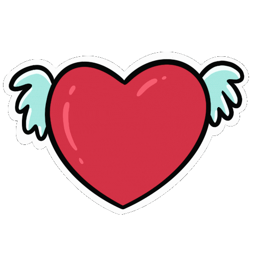 Flying I Love You Sticker by Batuhan Kindil.gif