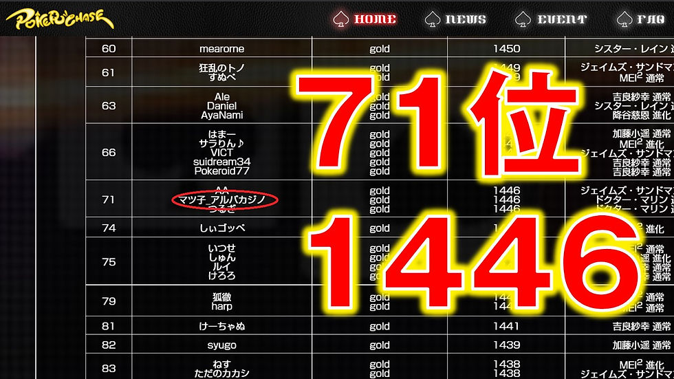 【ポーカーチェイス攻略法】最速ゴールド到達者に聞いた!!【全ハンドレイズ!?】