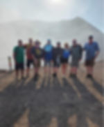 Crater right behind us!