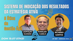 #JornadaÁgil EP1987 Sistema de Indicação dos Resultados da Estratégia Ativa: A Ótica da Gestão Ágil DOM 19.07.26 07h31