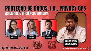 #AgilidadeJuridica EP119 Proteção de Dados, I.A. e Privacy Ops QUI 30.04.26 19h31