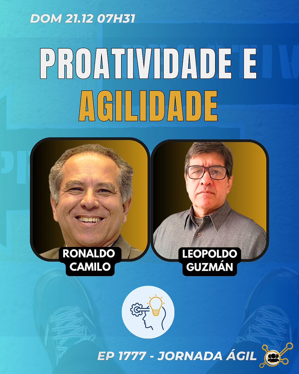 #JornadaÁgil EP1777 Proatividade e Agilidade DOM 21.12.25