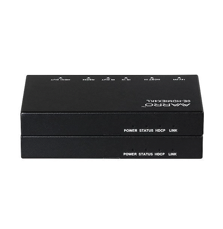 Miniatura: AVARRO 0E-HDMIEX4KL 4K 60hz HDBT PoE/HDCP 2.2 Extender, Preto