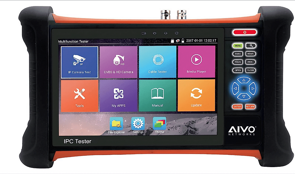AVYCON AIVO-70A4K 7" All-In-One Network Tester