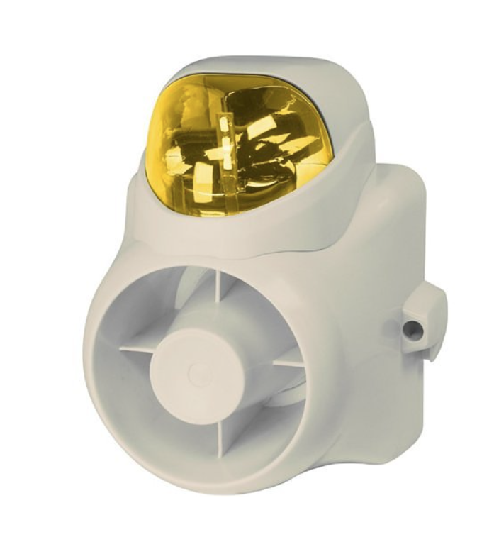 W Box 0E-OUTDSIRSA Indoor/Outdoor Self Contained 120dB Siren/Strobe, Amber