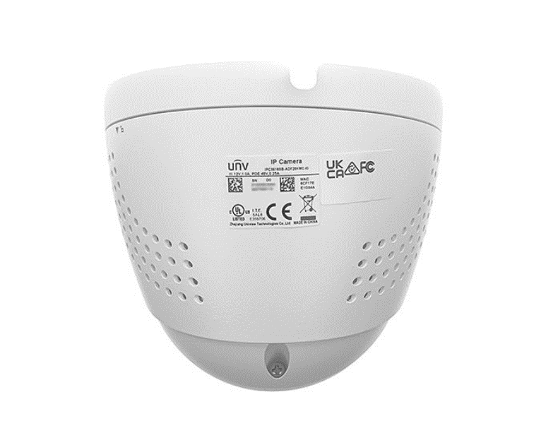 Thumbnail: UNV 4K Tri-Guard Weatherproof Turret IP Security Camera 2.8mm Lens with Learning