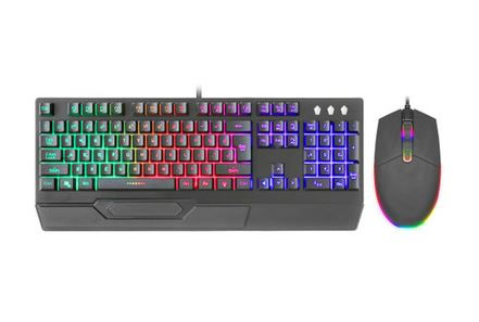 Gaming RGB LED light up USB Keyboard and Mouse Combo