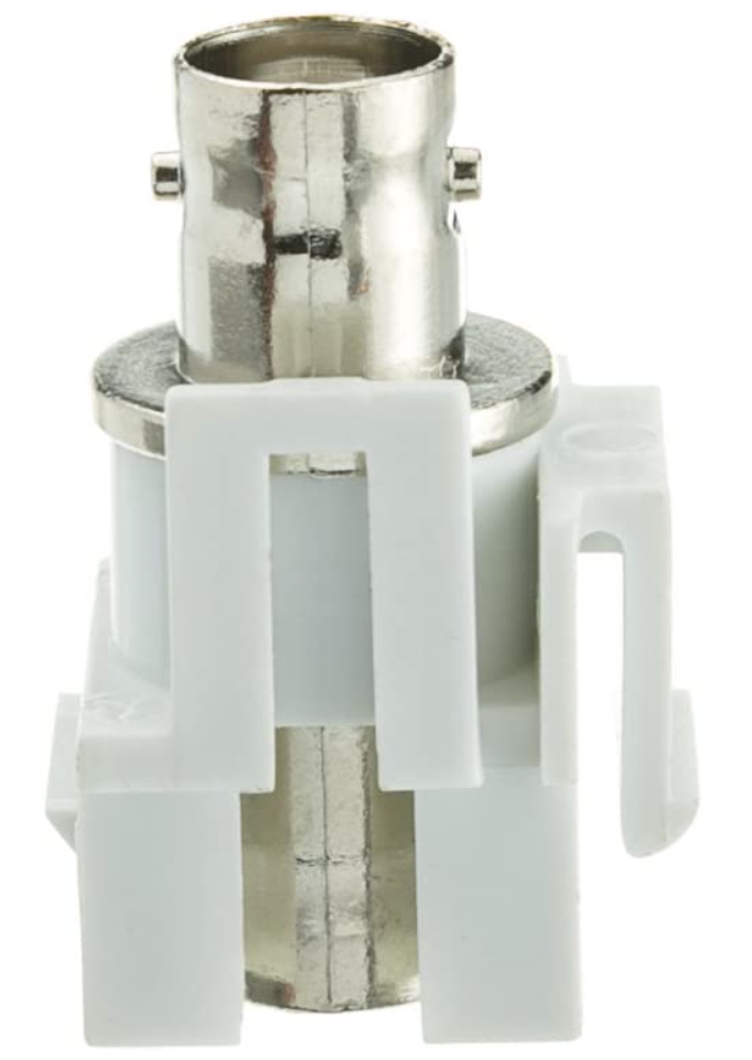 Thumbnail: BNC Coupler Female, Recessed Keystone White
