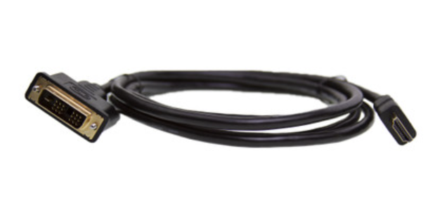 Thumbnail: HDMI Male to DVI Male, CL2 in Wall Rated, Gold Plated Connectors, Black 3FT