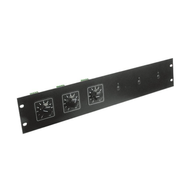 AtlasIED ATPLATE-052 Attenuator Rack Mounting Plate, Holds up to 6 Attenuators