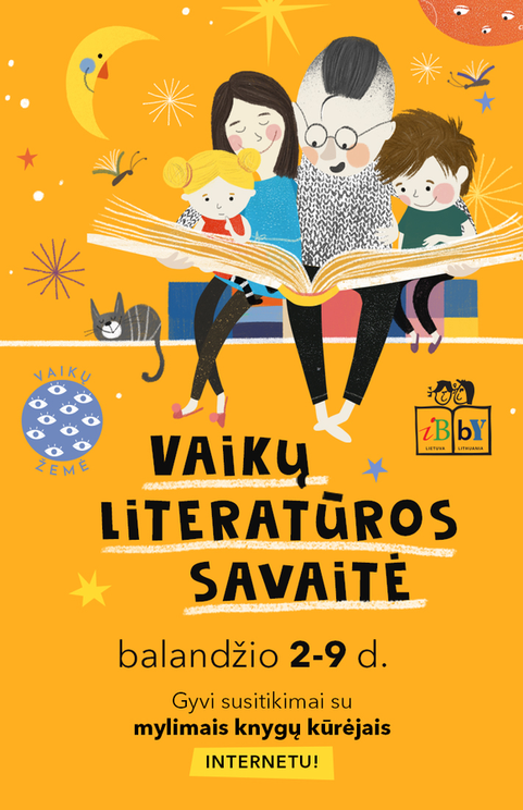 GARSŪS VAIKŲ KNYGŲ AUTORIAI KVIEČIA SUSITIKTI                                        VIRTUALIOJE REA