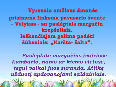 ŽAISKIME SU MARGUČIAIS!