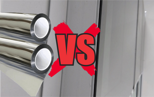 VIDRO REFLETIVO VS. VIDRO COM PELÍCULA