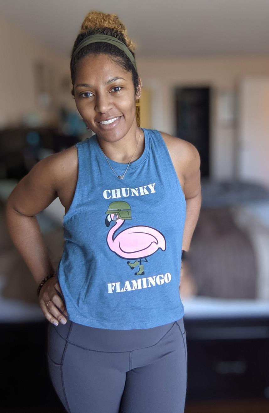 Thumbnail: Women’s  Military ‘Mingo Racerback Crop Top