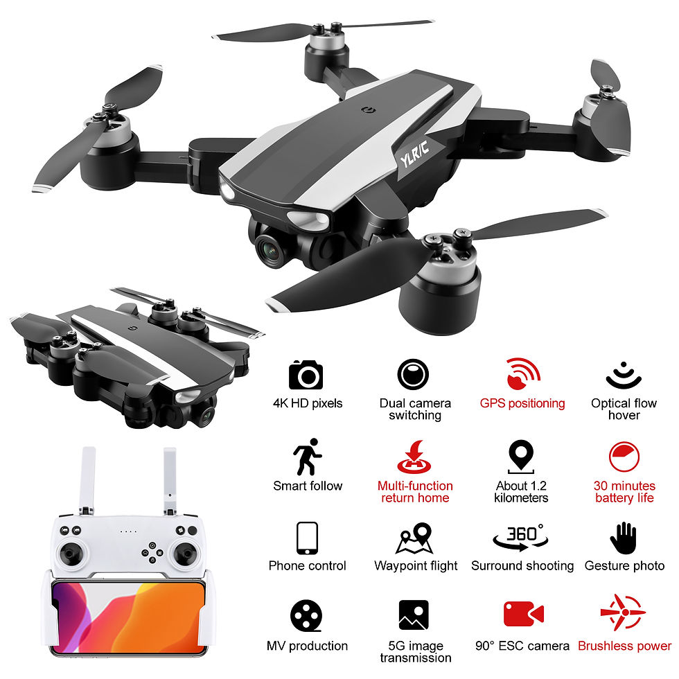 Thumbnail: WUPRO  Drones With 4k Camera and Gps Remote Control Camera Drone