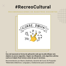 #RecreoCultural | ¡Corre, dibuja!