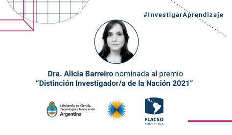 #InvestigarAprendizaje | Postulación de la Dra. Alicia Barreiro en la categoría "Premios Houssay"