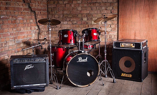 Band gear in practice room