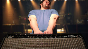 Working at a music studio
