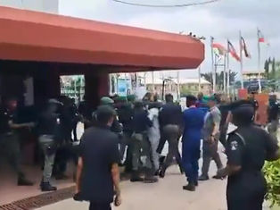 VIDEO: Fight break out at PDP national secretariat over disputed secretary seat