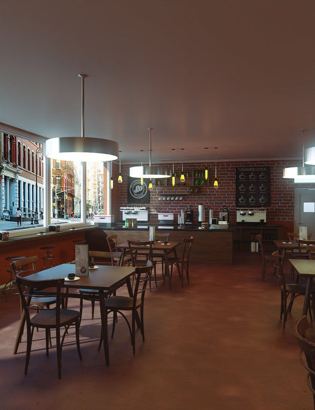 Modern Coffee Shop - Iprops iclone 7