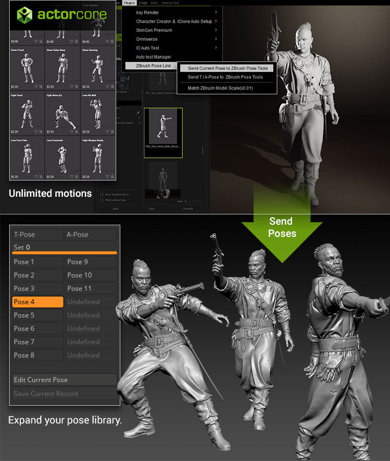 Thumbnail: ZBrush Pose Link + Tools - CC4.3+