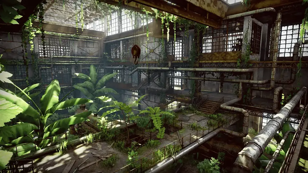 Old Train Factory Unreal Engine 5