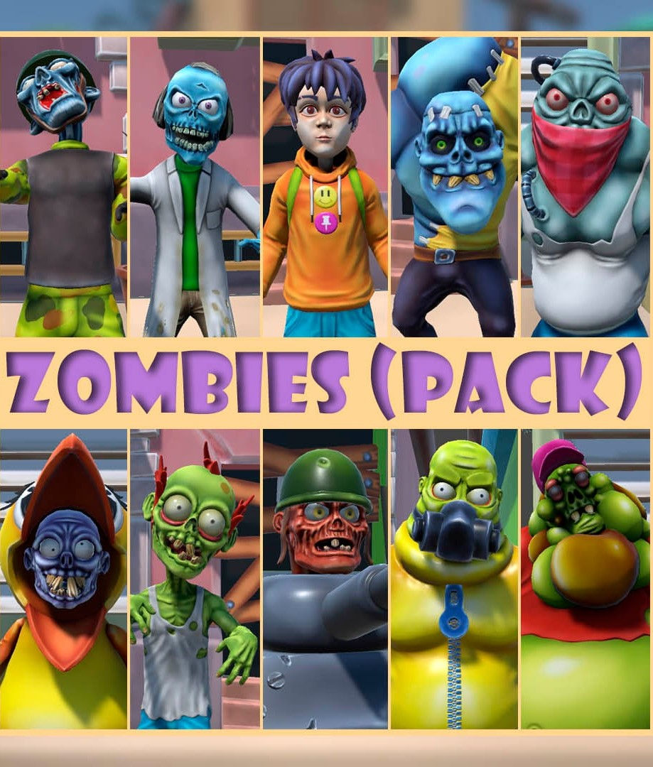 Cartoon Zombies Pack - iClone 8.42 + Motion