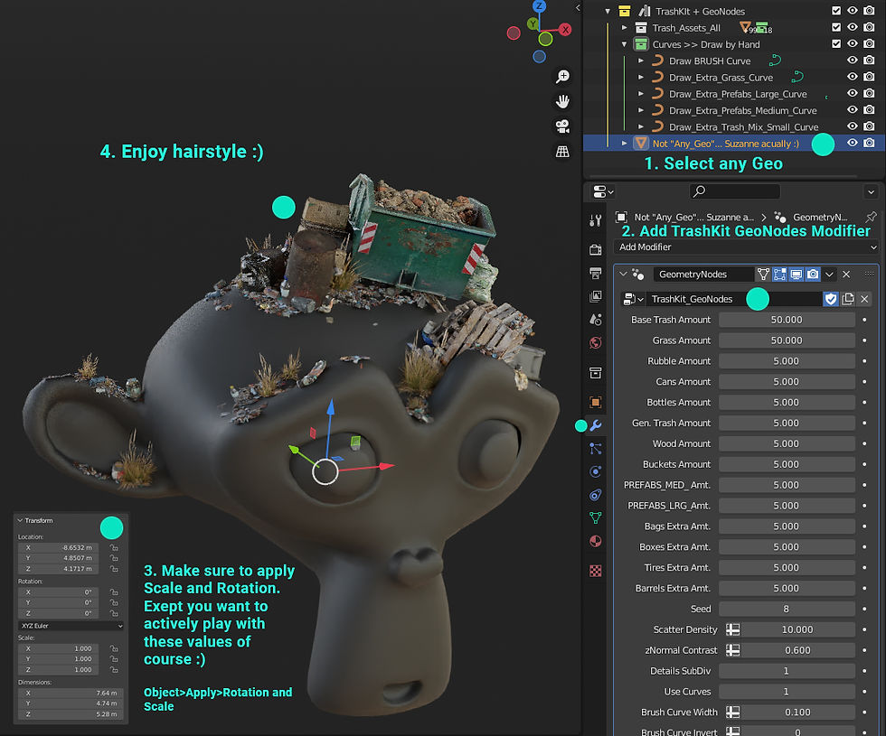 Thumbnail: Trash Kit - 3d Assetkit -  Blender