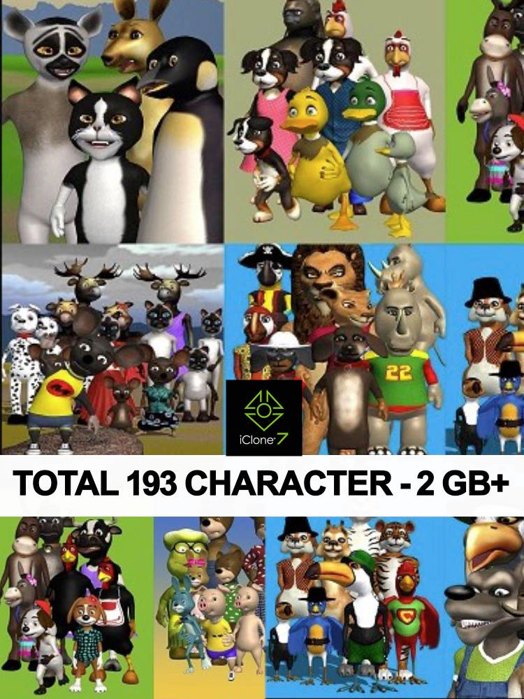 Combo Toon Packs - Mega 10 pack - iClone 7+