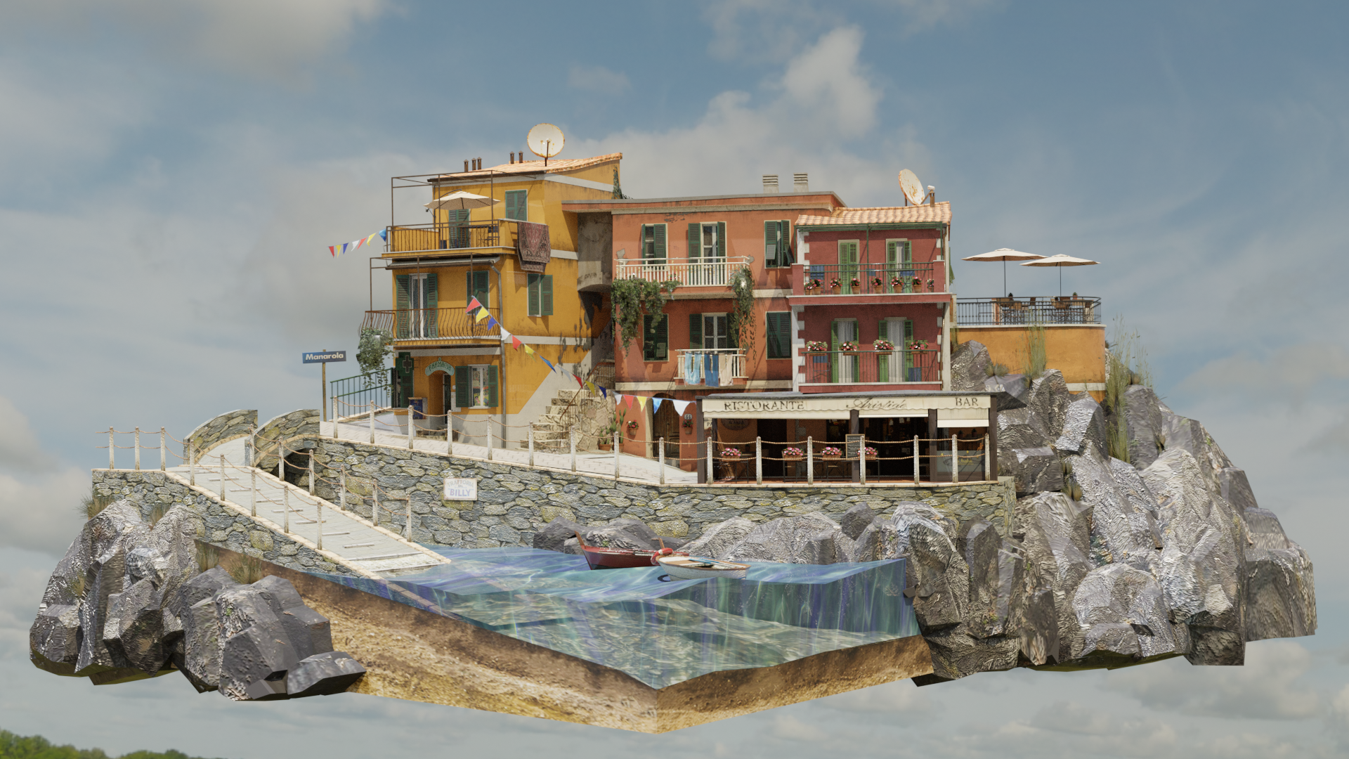 Cinque Terre - City Scene v1
