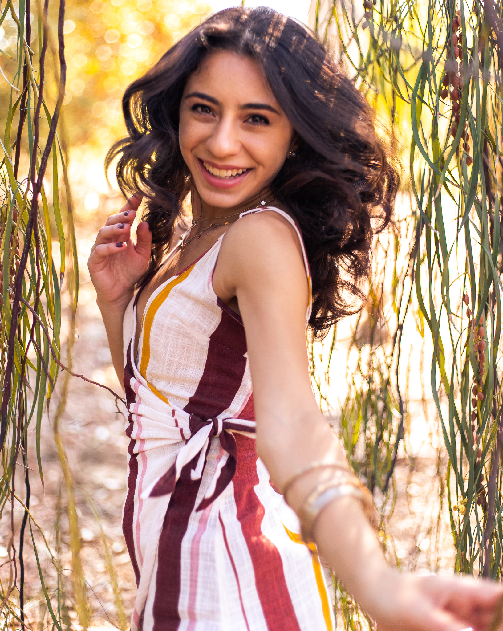 Creative composition with geometric elements