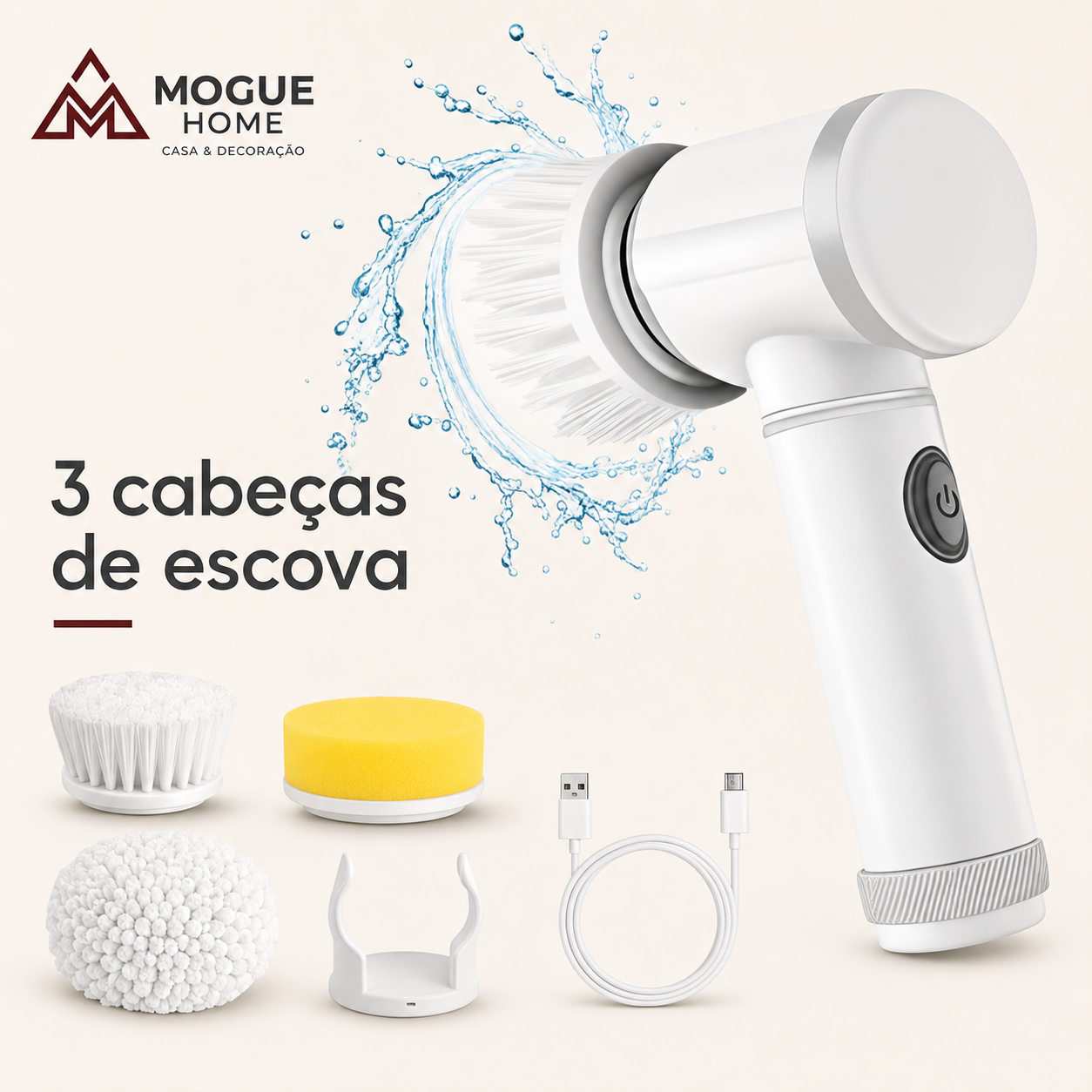 Escova elétrica de limpeza
