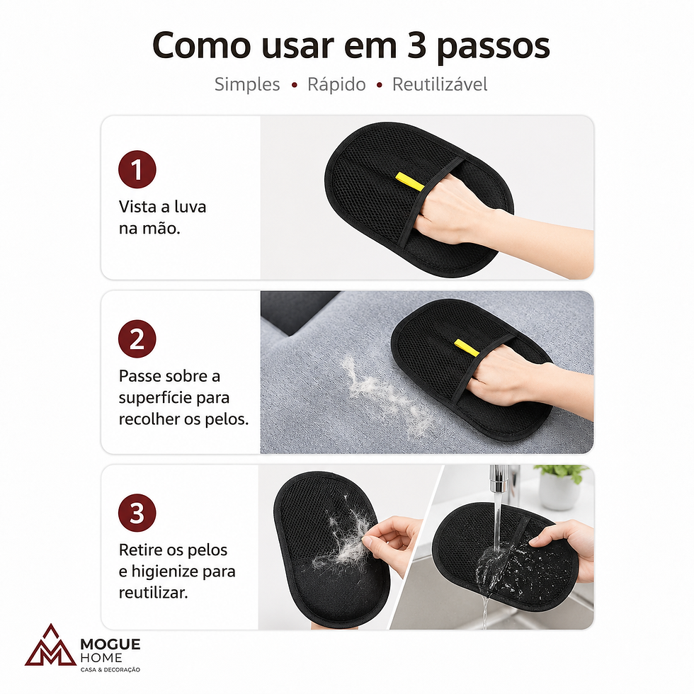 Miniatura: Luva removedora de pelos