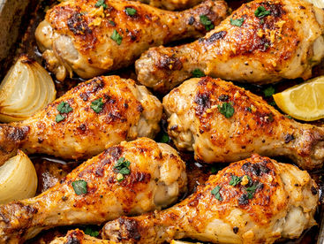 Coxas de frango assadas