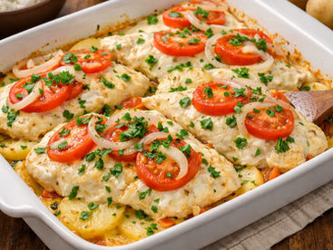 Filé de tilápia assado