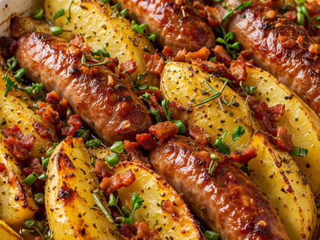 Linguiça com batata