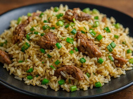 Arroz com suã de porco