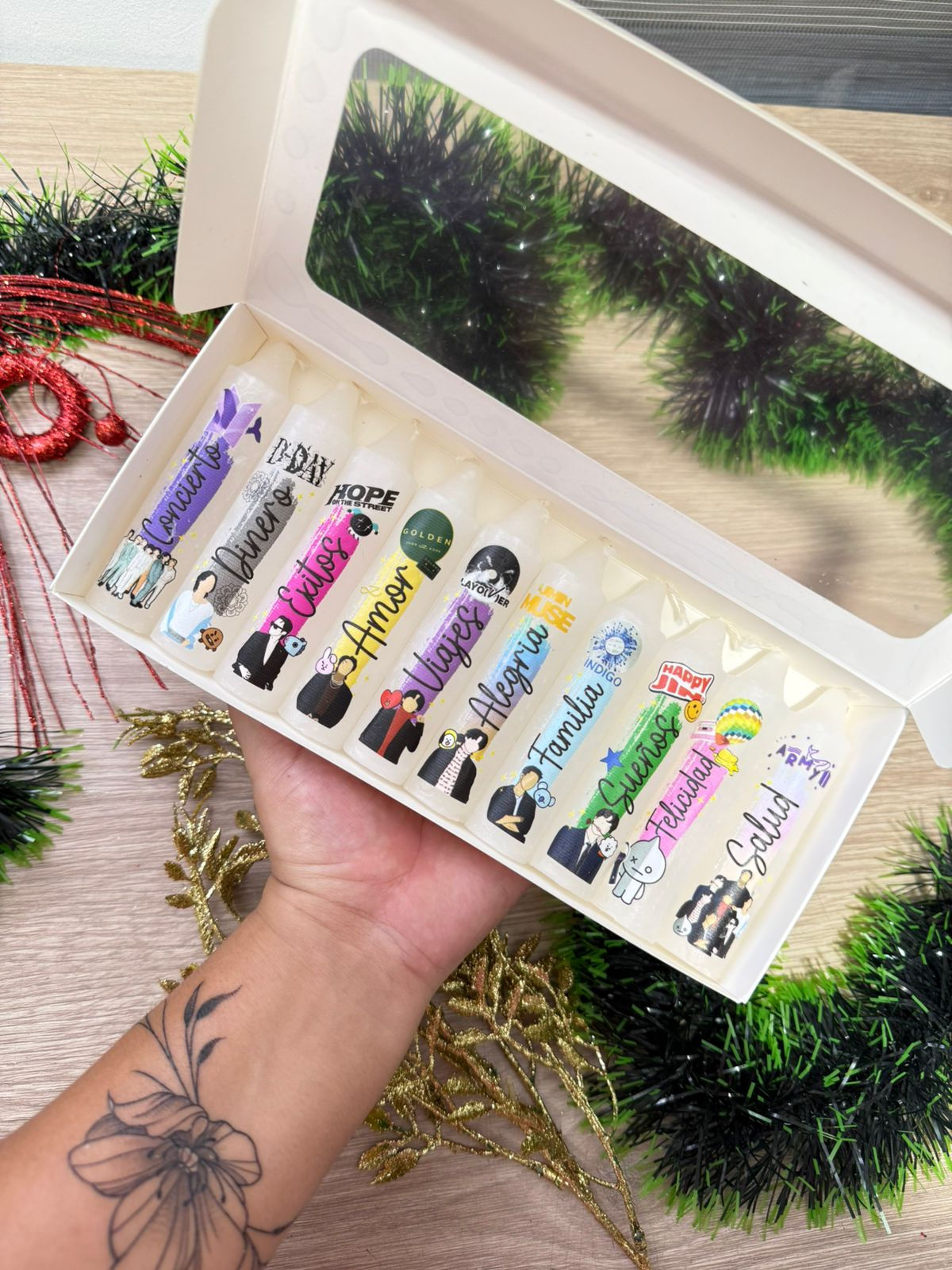 BTS Personajes Velas