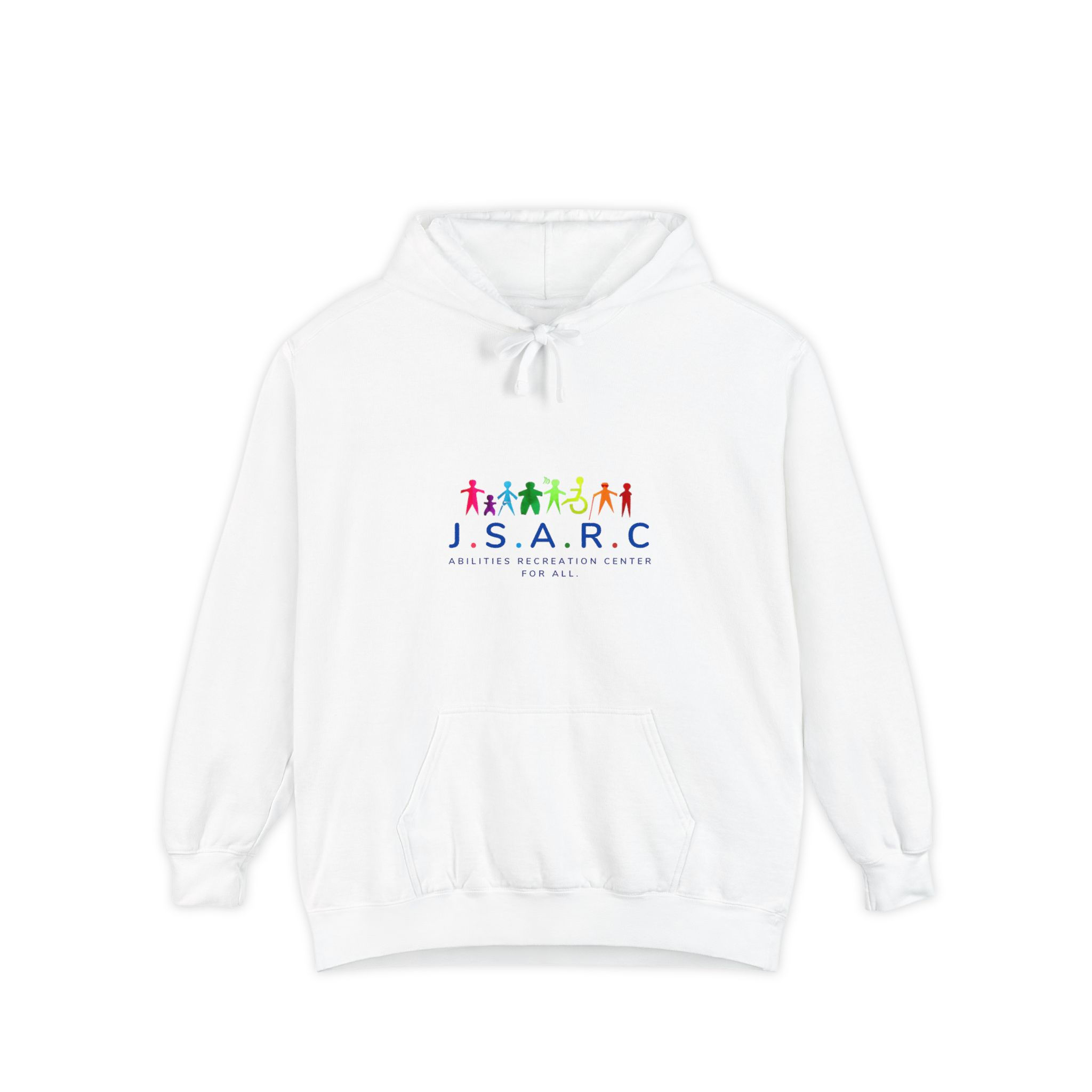 J.S.A.R.C. Community Support Hoodie — Inclusive Rainbow Logo Pullover
