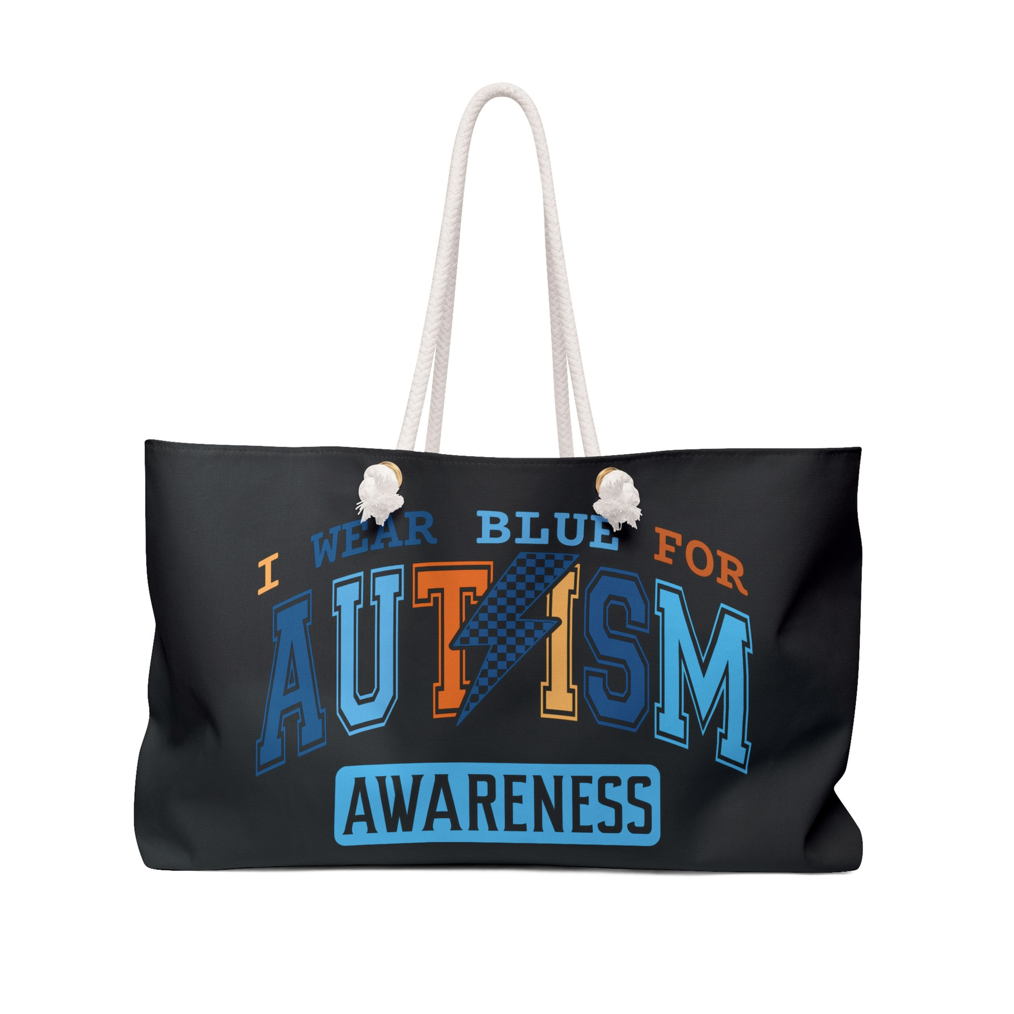 I Wear Blue for Autism Awareness - Weekender Bag