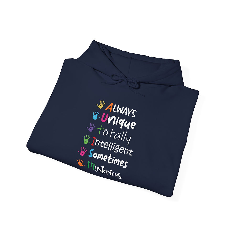 Thumbnail: Autism Awareness Hooded Sweatshirt 1 (More Colors Available)