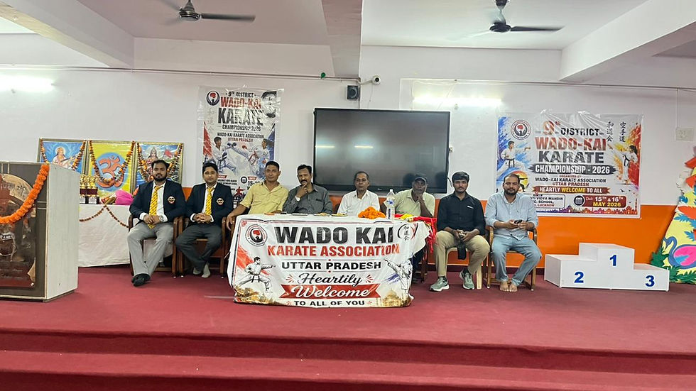 जिला वाडो काई कराटे चैंपियनशिप 2026 का भव्य समापन, खिलाड़ियों ने जीते पदक