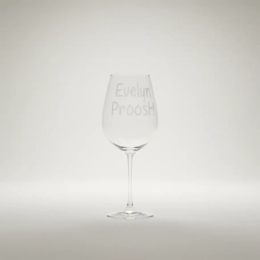 Leeg wijnglas